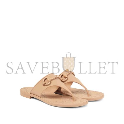 GUCCI HORSEBIT THONG SANDALS 780306 